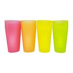 16 Oz Plastic Cup/Party Cup/Camping Cup/Outdoor Cup 12-Piece Set,Dishwasher Safe, BPA Free, Very Suitable for Toddlers and Adults.………