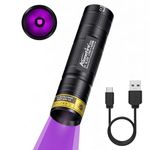 Alonefire SV110 UV Torch 365nm 3W Rechargeable - Pet Urine Detector Blacklight for Scorpions, Minerals & Currency Detection