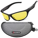 ZILLERATE Night Vision Driving Glasses - Anti Glare HD Polarized Yellow Tinted Sunglasses for Men & Women