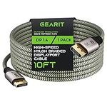 GearIT DisplayPort to DisplayPort Cable 1.4 (8K@60Hz, 4K@144Hz, 2K@165Hz), 10 Feet, 1 Pack
