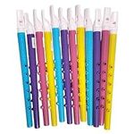 Assorted Colors Plastic Flutes (11"