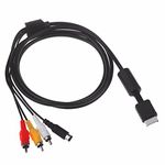 CHILDMORY 6ft 1.8m 3RCA Audio Video S-Video S AV Cable for PS3 PS2