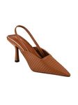 Selfiee Women's Bellies Fashion Pointed Stiletto Heel Pump Shoes Mules for Office,Party and Formal Occasion