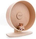 Niteangel Wooden Hamster Exercise Wheel: - Silent Hamster Running Wheel for Hamsters Gerbil Mice and Other Similar-Sized Small Pets (L)