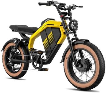 Luckeep M5 Ultra Electric Bike Bike for Adults 2000W Motor 32 MPH, 52V/40AH Dual Battery,160 Miles Range 20" Fat Tires Electric Dirt Bike, Electric Motorcycle Hydraulic Brakes & Full Suspension