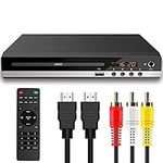 DVD Player for TV, HD DVD Player with HDMI & RCA Cable, Full HD 1080P Multi Region DVD Player with USB Port, Remote Control, CD Player