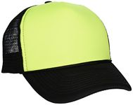 DECKY Two Tone Neon Trucker Cap, Yellow