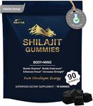 DLNIA Shilajit Gummies with Ashwagandha, Turmeric - Organic, Zero Sugar & Vegan-Friendly Himalayan Shilajit for Men & Women - Immune Support & Overall Health, Enriched with Trace Minerals - 90 Count