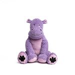 fabdog Floppies Plush Dog Toy - Cute & Durable Squeaky Large Dog Toys - Best Squeak Toy for Puppies and All Breeds | Ideal Pet Gift | Large Hippo