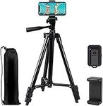 Phone Tripod EVERESTA 42 Inch 360 flexible Smartphone Tripod, iPhone Tripod Mobile Phone tripod Stand with Phone Holder Mount and Bluetooth Remote Shutter