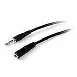 Startech.com 1m 3.5mm 4 Position Trrs Headset Extension Cable - M/f - 1 X Mini-Phone Male Audio - 1