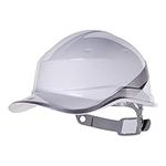 Delta Plus DIAM5 Baseball Shape Safety Cap, Adjustable, White (20 units)