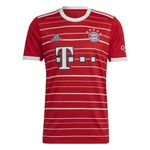 adidas Unisex FC Bayern 22/23 Home Jersey - Soccer, Jerseys Red