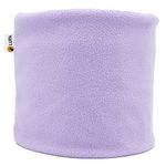 Lupa Kids Handmade Double-Layer Fleece Neck Warmer - Kids Neck Warmer for Boys & Girls - Fleece Neck Gaiter for Winter, Lavender, Small