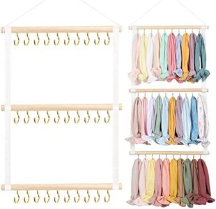 POVETIRE Headband Holder Head Bands Organizer for Girls, Baby Headbands Hair Accessories Organizer Storage Wall Hanging Decor for Nursery Toddler Girls Room