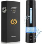 PUREPEBRIX Hydrogen Water Bottle Generator-Up to 8100 PPB Molecular Hydrogen, 12-Hour Hydrogen Retention, IHSA Certified SPE/PEM Tech, Portable Hydrogen Bottle, Healthy Gift (Black)