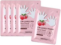 TONYMOLY I'm Lovely Peach Hand Mask, 2 Count (Pack of 5)