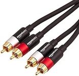 AmazonBasics 1/2-Male to 2-Male RCA Audio interconnects - 4 feet, 2-Male to 2-Male