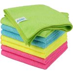 AIDEA Microfibre Cleaning Cloths 8 Pack,Reusable Kitchen Cleaning Towels Dish Cloths,Lint Free Streak Free Washable Duster Cloth for House, Car, Motorbike,Windows,30 x 30 cm