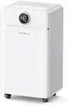 CHIVALZ Dehumidifier for Bedroom, Bathroom & Bedroom 1800 Sq Ft Coverage w/Drain Hose, with Intelligent Humidity Control, 3 Operation Modes Dehumidifiers for Home (White,1 Pack)