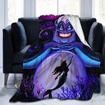 Ursula The Witch of The Seas Blanket Soft Cozy Fleece Throw Blanket Plush Lightweight Warm Fuzzy Flannel Blankets and Throws for Boys Girls Adults Couch Sofa Bed 50"X40"