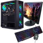 Veno Scorp GAMING PC Bundle Intel Core i7 2600 16GB Ram, 24" Full HD Led Monitor 256GB SSD + 1TB HDD GTX 1650 4GB Windows 10 Gaming PC USB 3.0 6 X ARGB FANS