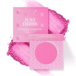 Just Herbs Nourishing Powder Blush Infused with Beetroot & Gotukola Highly Pigmented, Buildable Suitable for All Skin Tones - 3.5 g (Blushing Orchid)