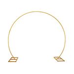 CZCPARY Balloon Arch Kit, Round Balloon Arch Stand, Metal Balloon Arch, Arch Party Balloon Stand for Wedding Arch, Christmas Arch, Birthday Party, Baby Party(2.7M)