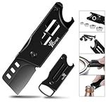 Box Cutter, Folding Pocket Utility Knife Multitool Carbon Steel with Bottle Opener Screwdriver Wrench Hex Bit Multi-Function Gadget for Men, Women EDC,Emergency,Outdoor Box Cutters