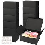 Moretoes 12 Pack Black Gift Boxes w