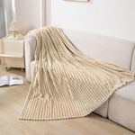 HOKIPO AC Blanket Double Bed Queen, 200x230 cm / 6.5x7.5 feet, Beige (AR-4917-BGE)