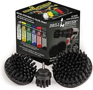 Ultra Stiff Drill Powered Cleaning Brushes Used for Heavy Duty Industrial Stripping by Drillbrush