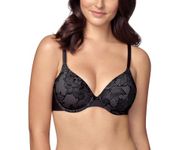 Wonderbra Lightly Lined Full Coverage Bra, BLACK/EXCALIBUR, 40 C US