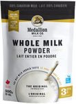 Medallion Brand Whole Milk Powder 500g - Dried Milk from Canada, Free of Antibiotics, No rbST or rBGH