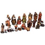 CLUB BOLLYWOOD® 20 Pieces Christmas Nativity Scene Figurine Set Resin Statue for Home | Home D?©cor | Figurines|Home & Garden |20 Birth of Jesus Ornament