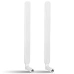 Nelawya 4G LTE/5G Sub-6 Antenna, 8dbi Wide Band 600-3980Mhz Omni Directional Antenna with SMA Male Connector for CPE Router,Mobile Hotspot,Wireless Range Extender,Cellular Trail Cameras White(2 Pack)）