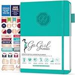 GoGirl Planner and Organizer for Women – Compact Size Weekly Planner, Goals Journal & Agenda to Improve Time Management, Productivity & Live Happier. Undated – Start Anytime, Lasts 1 Year – Turquoise
