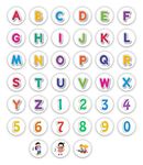 EDULEARNABLE 39 Pieces Magnetic Alphabets in Box - 39 Realistic Magnetic Toys for Child 3 Years Old - Educational Refrigerator Magnetic Toys - Learn Alphabets–Educational Fridge Magnets for Toddlers