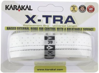 Karakal X-TRA Replacement Grip - White - Tennis - Squash - Badminton