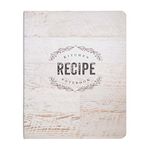 C.R. Gibson Wood Panel Rustic Spiral Recipe Journal, 100 Pages, 7.25" x 9" (QMR-18687)