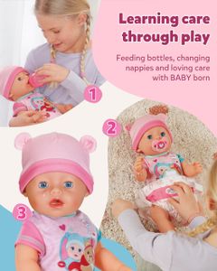 BABY born Emma Doll 43cm – Soft Body Baby Doll for Kids