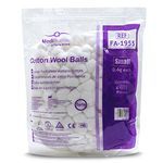 MediRange Small Cotton Wool Balls - 100% Pure Cotton - Lint-Free - for Cosmetic, Healthcare, and Beauty - Pack of 500