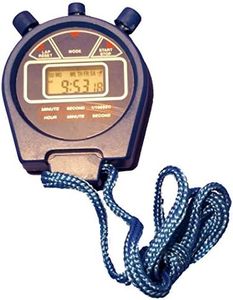 Digital Stopwatch with Cord and Multiple Settings