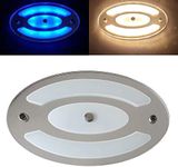 MARVIX LED Ceiling Light 12V 24V Dimmable 6W Mirror Finish - 3000k Warm White Super Bright LED RV Day/Night Interior Panel Lamp For Motorhome, Caravan, Campervan & Boat