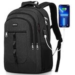 YAMTION Black Backpack for Men and 