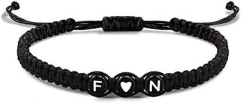 Initial Bracelets for Women Birthday Gifts for Girlfriend Letter Charm F&N Best Friend Bracelets for Boyfriend Husband Wife Fiancee Christmas Jewelry