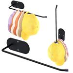 HASTHIP® Wall Hat Organizer, 10.6'' Stainless Steel Cap Holder with Pre-Punched Plate, No Drill Wall Hat Organiser for Bathroom, Hat Hanger