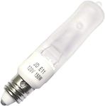 Bulbrite Q150FR/MC 120-Volt Halogen JD Type Mini-Candelabra E11 Bulb, Frosted, 150-Watt