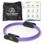 Pilates Ring - Superior Unbreakable Fitness Magic Circle for Toning Thighs, Abs and Legs (Purple)