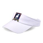 LIKUNGOU Mens Ted White Sport Sun Visor Hat Football Coach Adjustable Velcro Caps Visors Adult Summer Casual Outdoor Sportswear Accessory